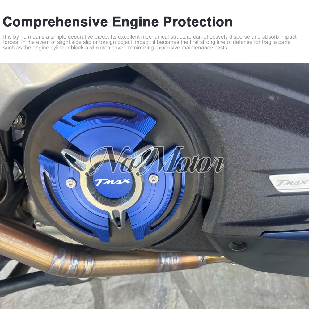 TMAX560 TMAX 560 2017-2023 오토바이 엔진 사이드 커버 보호 커버 엔진 안티 드롭 커버