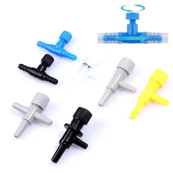 수족관 공기 흐름 제어 밸브 탭 어항 공기 조절기 호스 커넥터, 4mm, 6mm 산소 튜브, 수족관 액세서리, 3 개, 5 개, 10 개