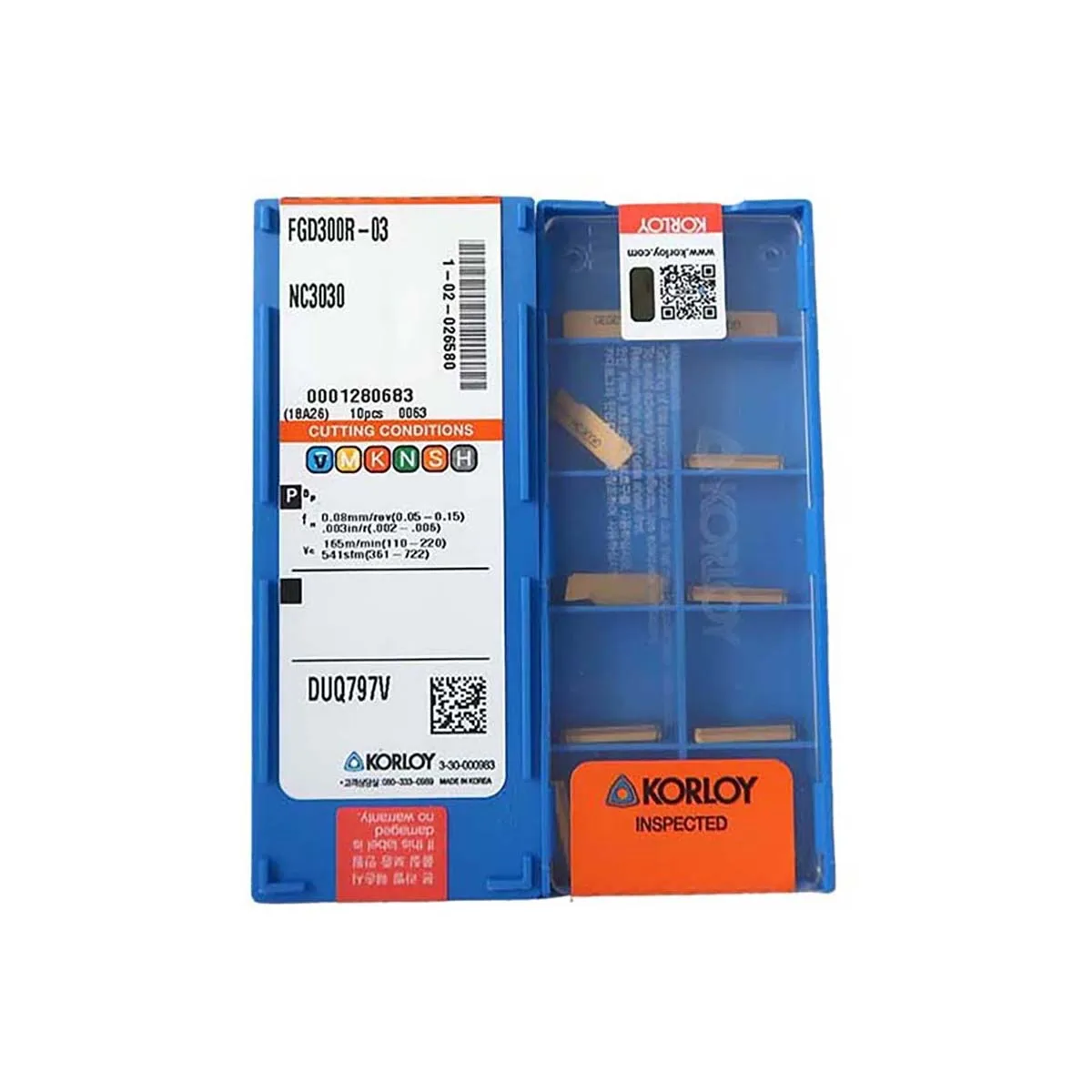 

KORLOY 100% Original FGD300R 03 FGD400R 04 FGD500R 04 Holder Grooving Tool Carbide Inserts FGD CNC Lathe Tools Slotting Tool