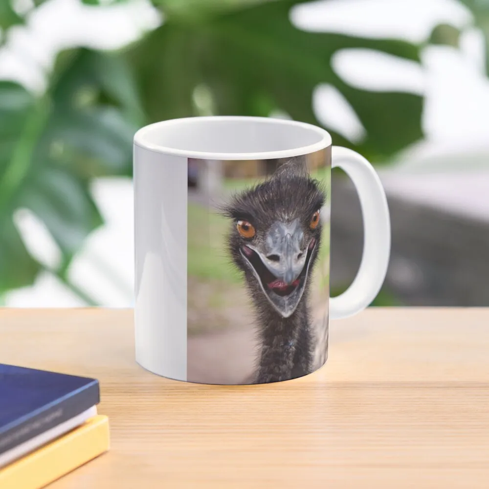 

Cute Emu Coffee Mug Custom Cups Tea Cups Pottery Cups Kawaii Mug