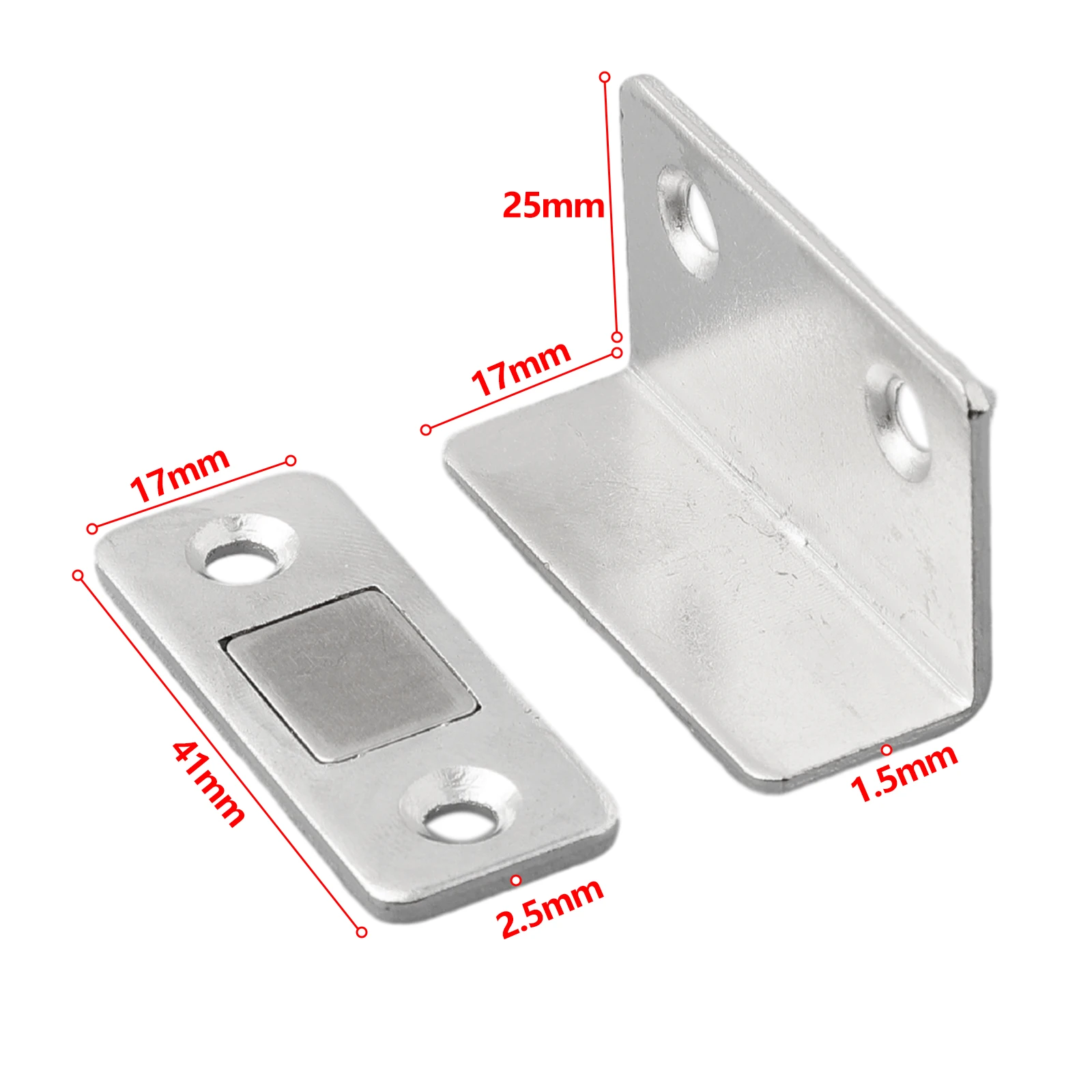 Door closer door latch Non Punching Strong Magnetic Steel Catch Latch Ultra Thin Invisible Sliding Door Wardrobe Door Magnetic Suction Closer Hardware