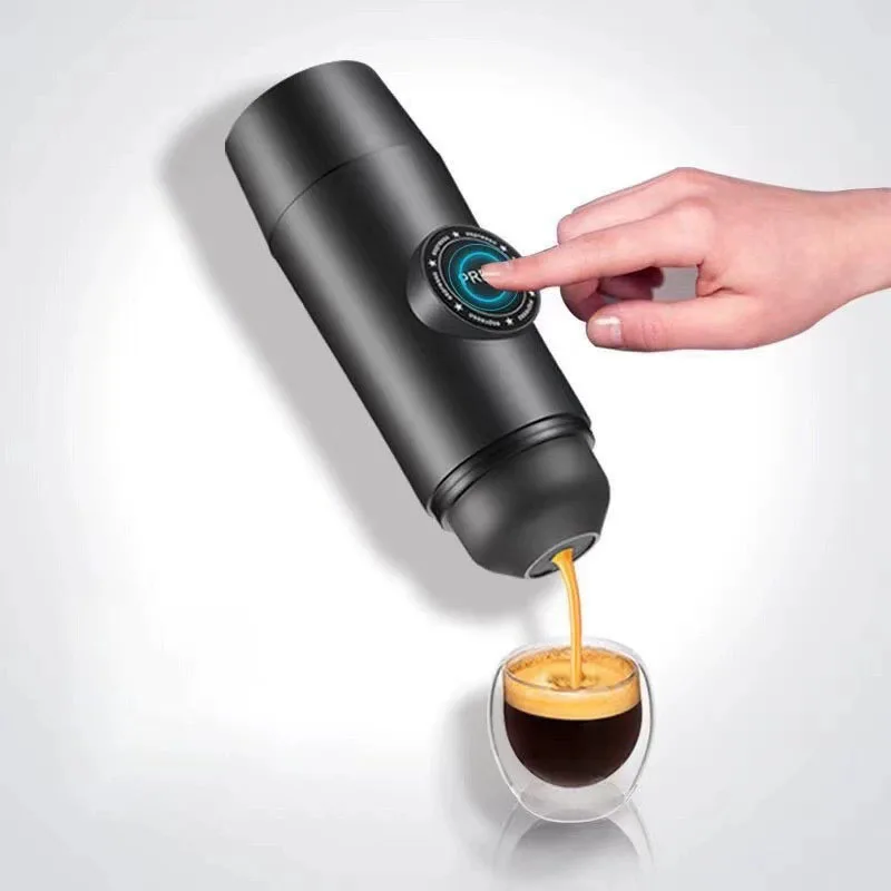 Electric Portable Espresso Coffee Machine For Car Home Camping Coffee Maker 3-in-1 Capsule Powder Travel Coffee Maker