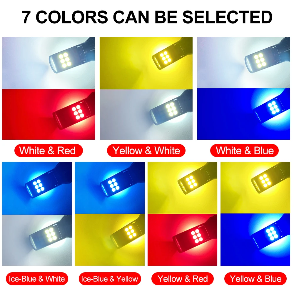 2Pcs H7 H4 H11 H8 H27 Car LED Fog Light PSX24W PSX26W H16 H3 880 881 9005 9006 Two Color Super Bright Lamps Canbus Accessories led light,led bulb,led fog light,fog and headlight bulbs