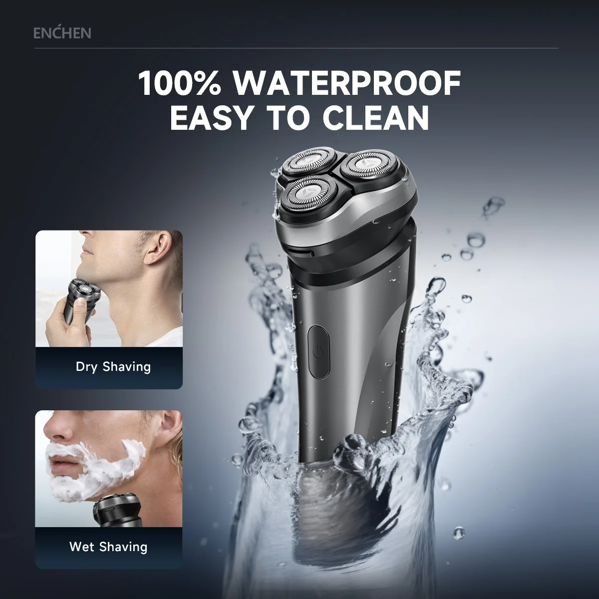 Electric Shaver Rotary 3D Waterproof Safety Lock For Men