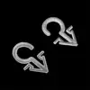 100PCS/lot Plastic Small 2 Shape Hooks for Glove and Hat Display 1