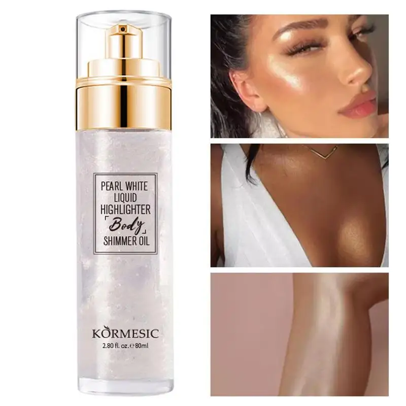 Glitter Spray Hair Body Glitter Spray Sparkly Quick High-Gloss Face Highlighter Long Lasting Shimmery Body Makeup Spray 5