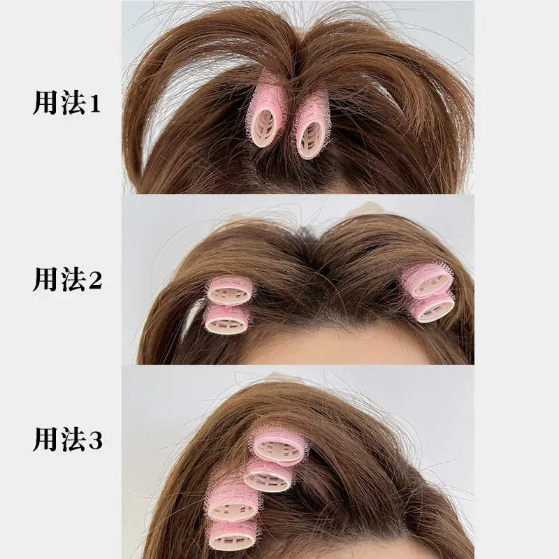 Hair Curling Tools 1/2pcs No Trace Head Hair Roots Fluffy Clip Lazy Air Bangs Self-adhesive Fluffy Hair Clip Curling Device Forehead Curler