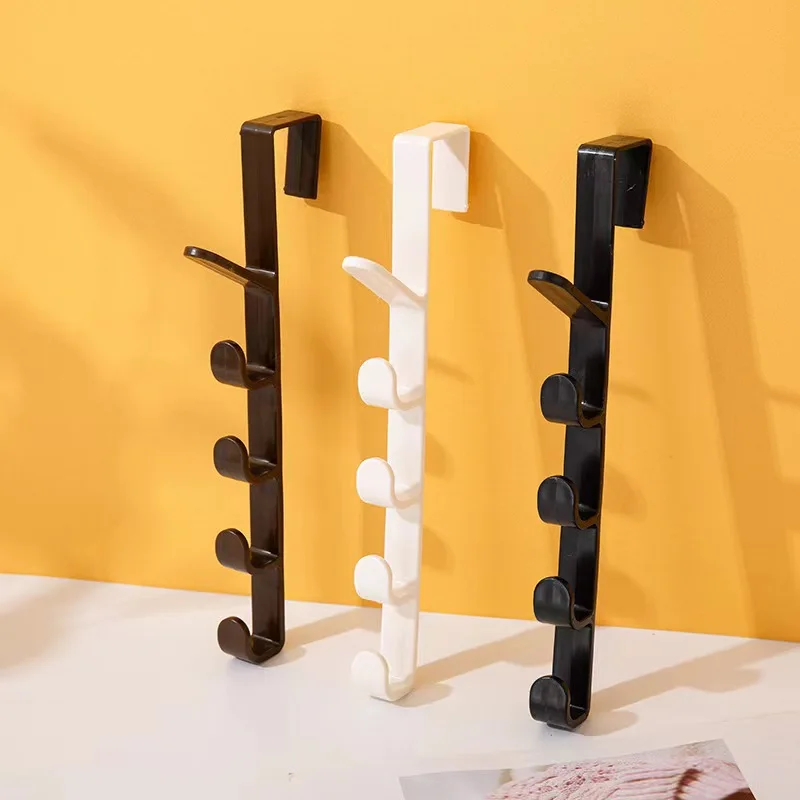Creative Home 5 Hooks Portable Wardrobe Coat Hook Kitchen Bathroom Behind Door Towel Hanger Storage Hooks,multi purpose hooks,kitchen hooks,wall organizer hook,wall mount hooks