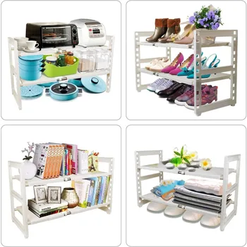 Organization and Storage, Under Sink Organizers and Storage for Kitchen, Expandable 2 Tier Cupboard Organizers and Storage 5