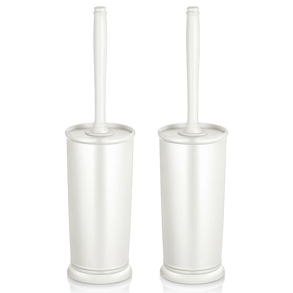 

Toilet Brush Black Style Compact Bowl Cleaner Bathroom and Holder Detergent Stainless Steel