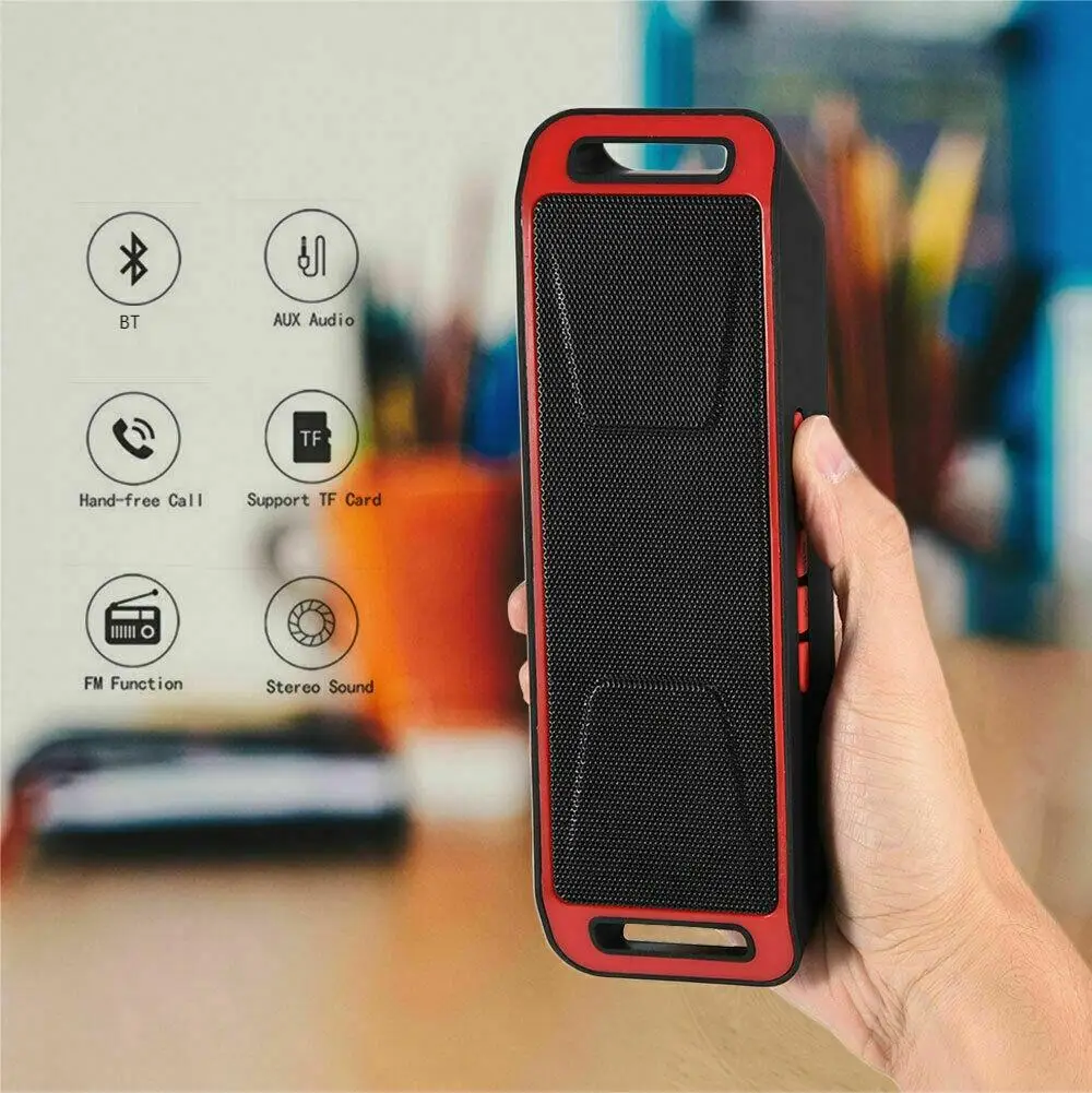 Mini Portable Bluetooth Wireless Mini Speaker Amplifier Stereo Subwoofer Speaker Built-in Mic USB Rechargeable