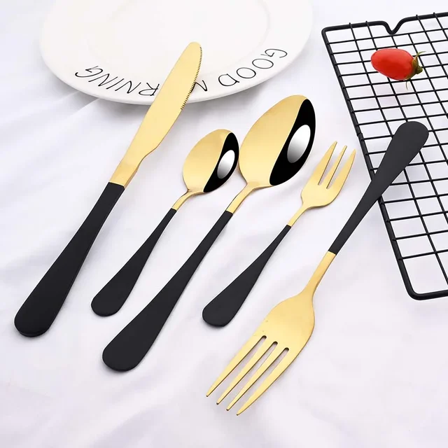 Set de cubiertos de acero inoxidable versátil: Hogar y Picnic | Emoape