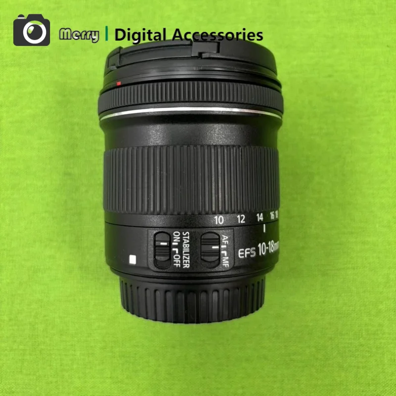 95% 새 상품 EF-S 10-18mm f/4.5-5.6 IS STM 렌즈 초광각 줌 광학 안정화 장치 STM (캐논 EOS 80D 90D 200D 용)