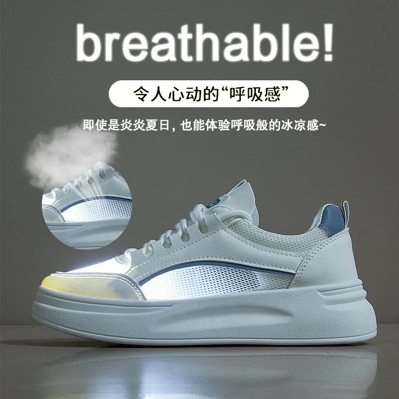 New Summer Air Mesh Women White Shoes Fashion Sports Casual Breathable Female Girls Sneakers Size 35-40