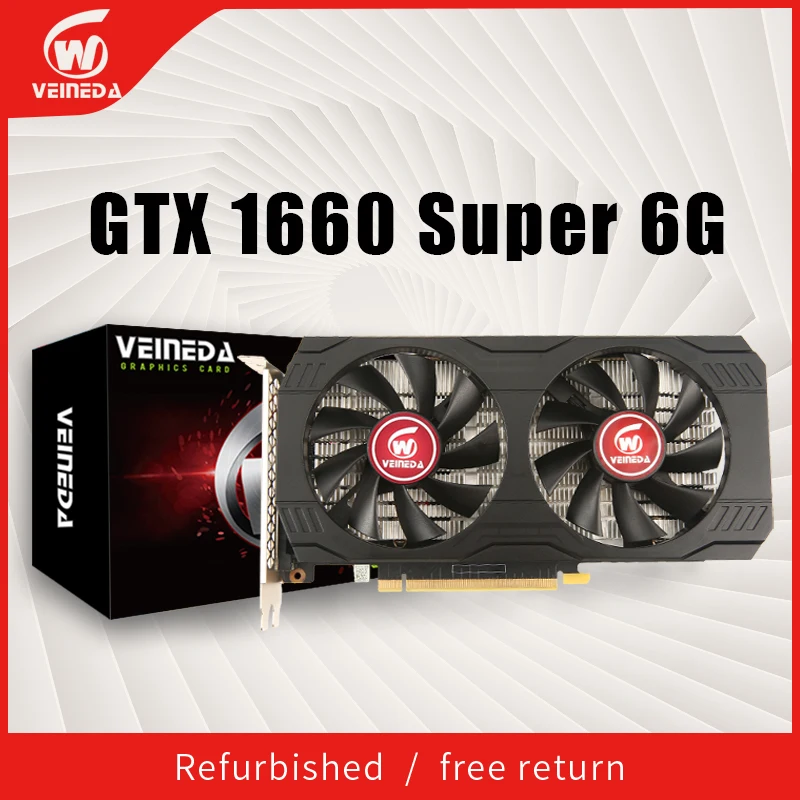 Schede Grafiche Veineda Gtx 1660 Super 6Gb 192Bit Gddr6 7000Mhz Gpu Pc Video Cardmuslimate Per Giochi Nvidia Serie Geforce Ricondizionati