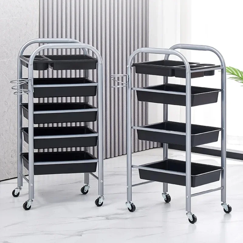 Aesthetics Trolley Cart Salon and Barber Shop Organizer Elegant Hairdresser and Spa Storage Cart Beauty Supply Organizer