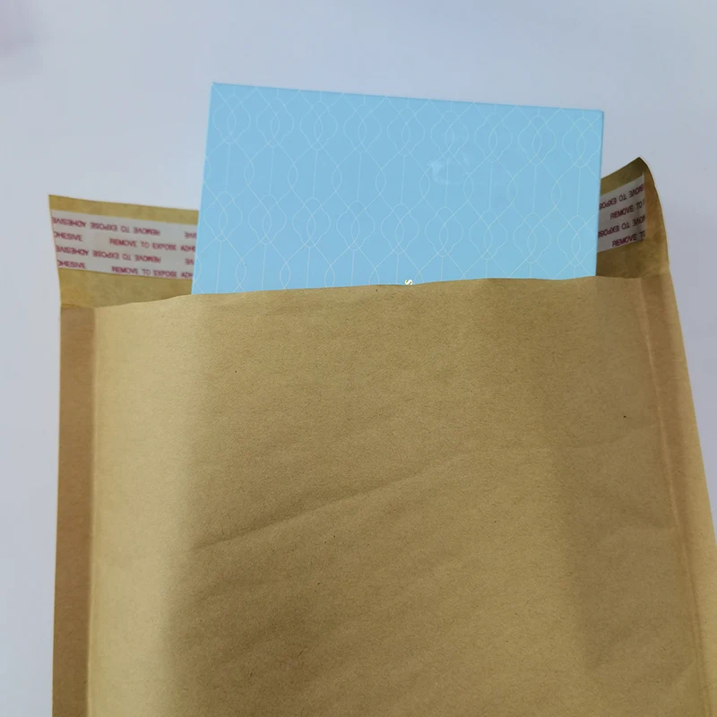 Hysen Kraft Bubble Mailers Padded Envelopes Bubble Bag for Packaging Strong Adhesive Gift Packaging Bag Envelope Bubble Pouch