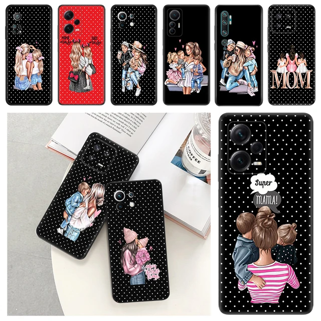 For Xiaomi Redmi 13C Case Super Mom Baby Fashion Girls Cover Soft TPU  Fundas For Xiaomi Redmi 13C 13 C Redmi13C Phone Case Coque