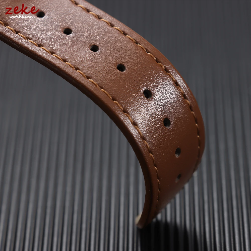 Luxury Genuine Leather Watchband - Men's and Women's Business Wristwatch Strap with Gift Box
