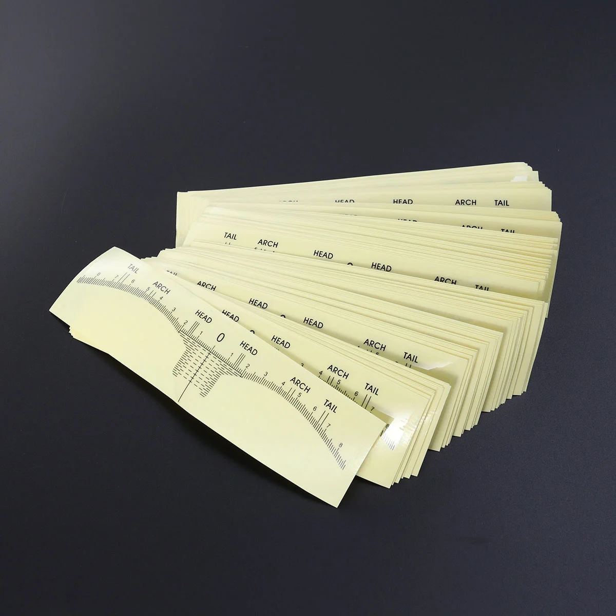 

100 PCS Brow Stencil Microblading Measuring Tool Disposable Eyebrows Ruler Sticker Shaping Tools