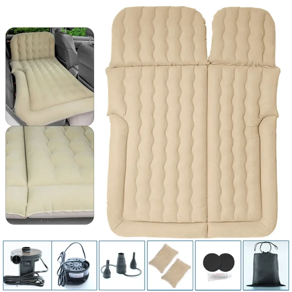 Portable Inflatable Camping Mattress with Pillows and Air Pump Car Air Bed SUV Sleeping Pad inflatable air bed