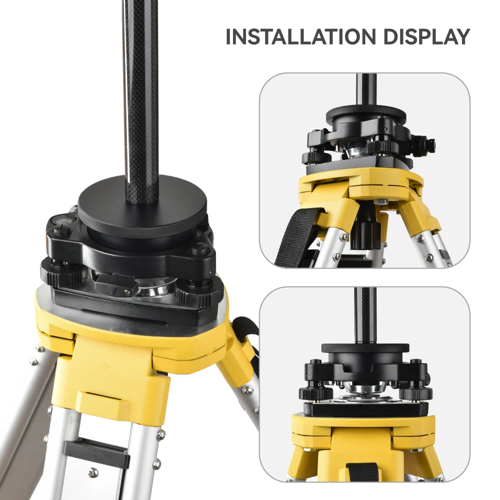 5/8"x11 Thread Three-Jaw Tribrach with Optical Plummet Rotating Adapter Prism GP