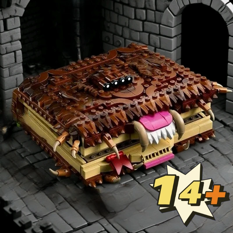 New 519PCS Chomping Monster Book of Monsters Harry 76449 Moc Building Block Model Diy Creative Assembly Educational Toys Gift