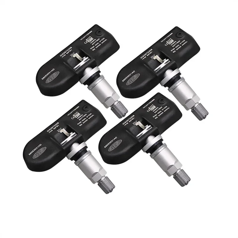 1/4 Stück 433 MHz TPMS Reifendrucksensor 56053031 AD für Chrysler 300C200 Grand Voyager Dodge Journey Charger Jeep Compass