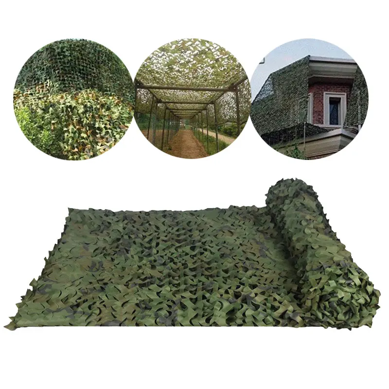 3X5M /2X1M Caccia Militare Reti Mimetiche Woodland Army Training Camo Rete Copriauto Tenda Ombra Campeggio Riparo Solare