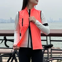 WOSAWE Women Windproof Waterproof Summer Cycling Vest Quick Dry Vest Bicycle Sleeveless Racing Bike Breathable Tops 2
