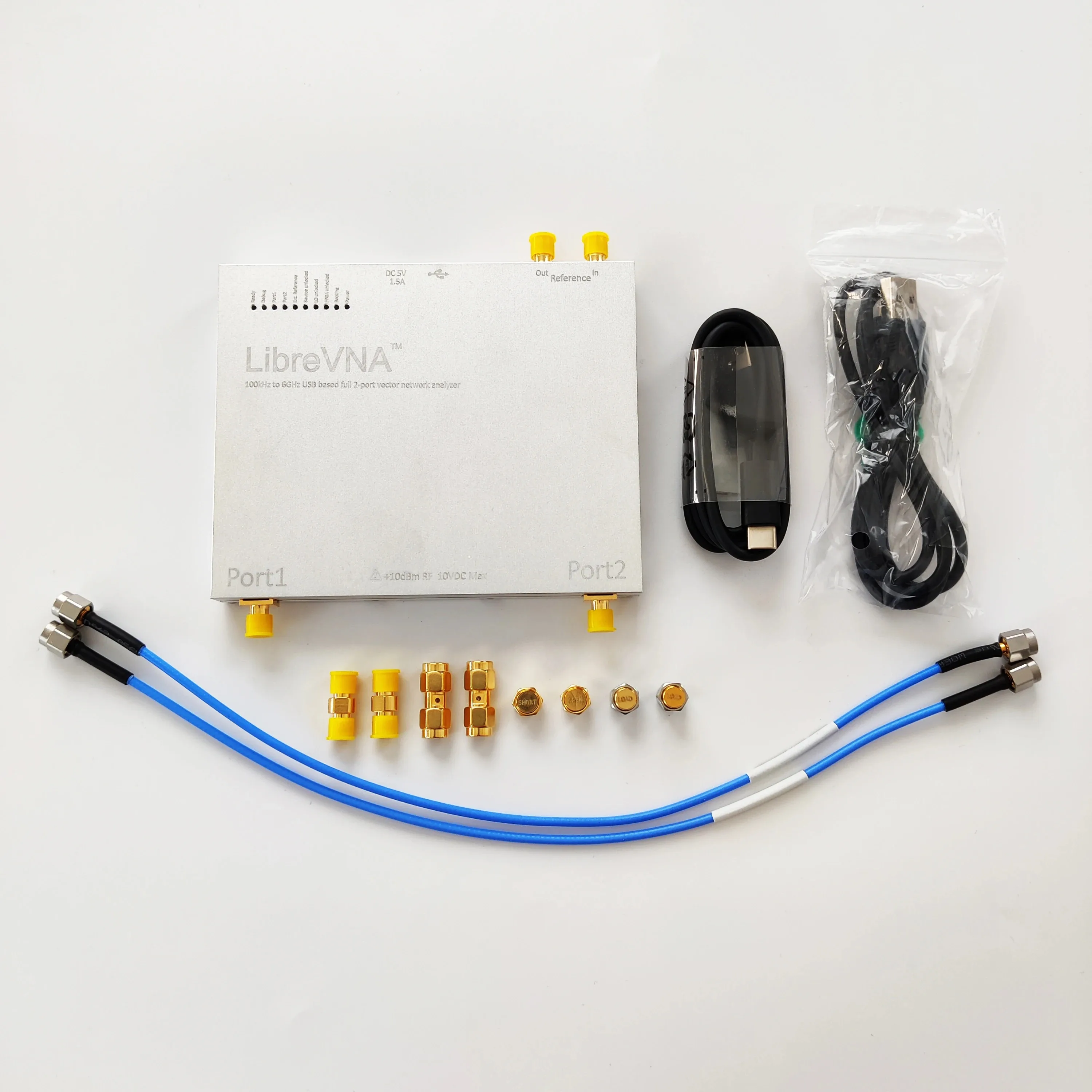 LibreVNA 100kHz-6GHz Vector Network Analyzer Profesional NanoVNA Antenna Analyzer USB Based Full 2-Port with External Reference
