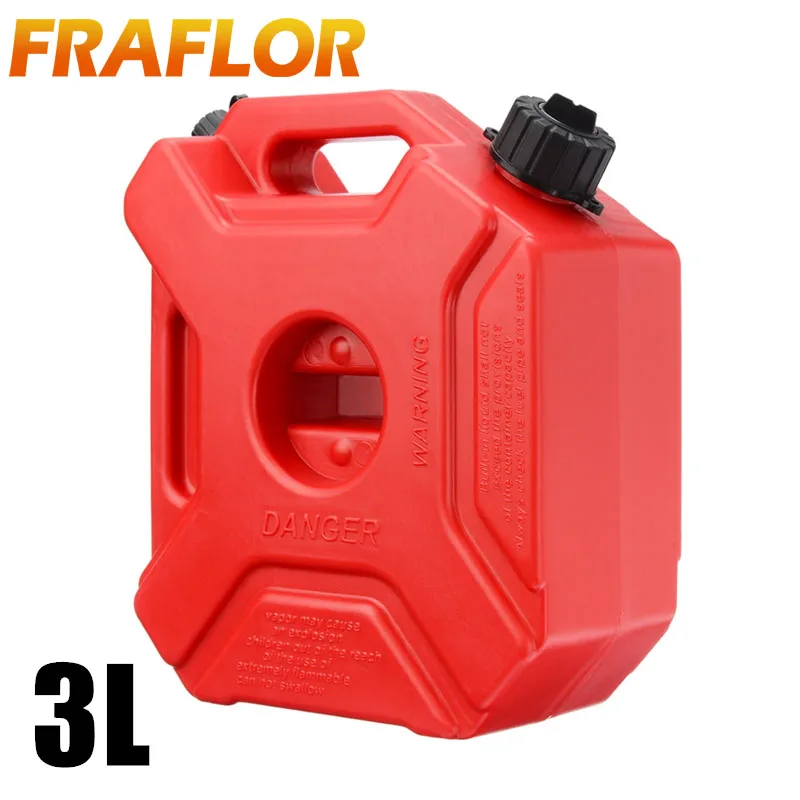Motorcycle 3L Portable Jerry Can Gas Fuel Tank Plastic Petrol Car Gokart Spare Container Gasoline Petrol Tanks Canister ATV UTV