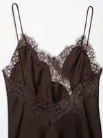 BSAY Lace Asymmetric Dress Summer New 2025 Women's clothing Fashion V-neck Sexy mini dress vest chic French Evening - Image 5