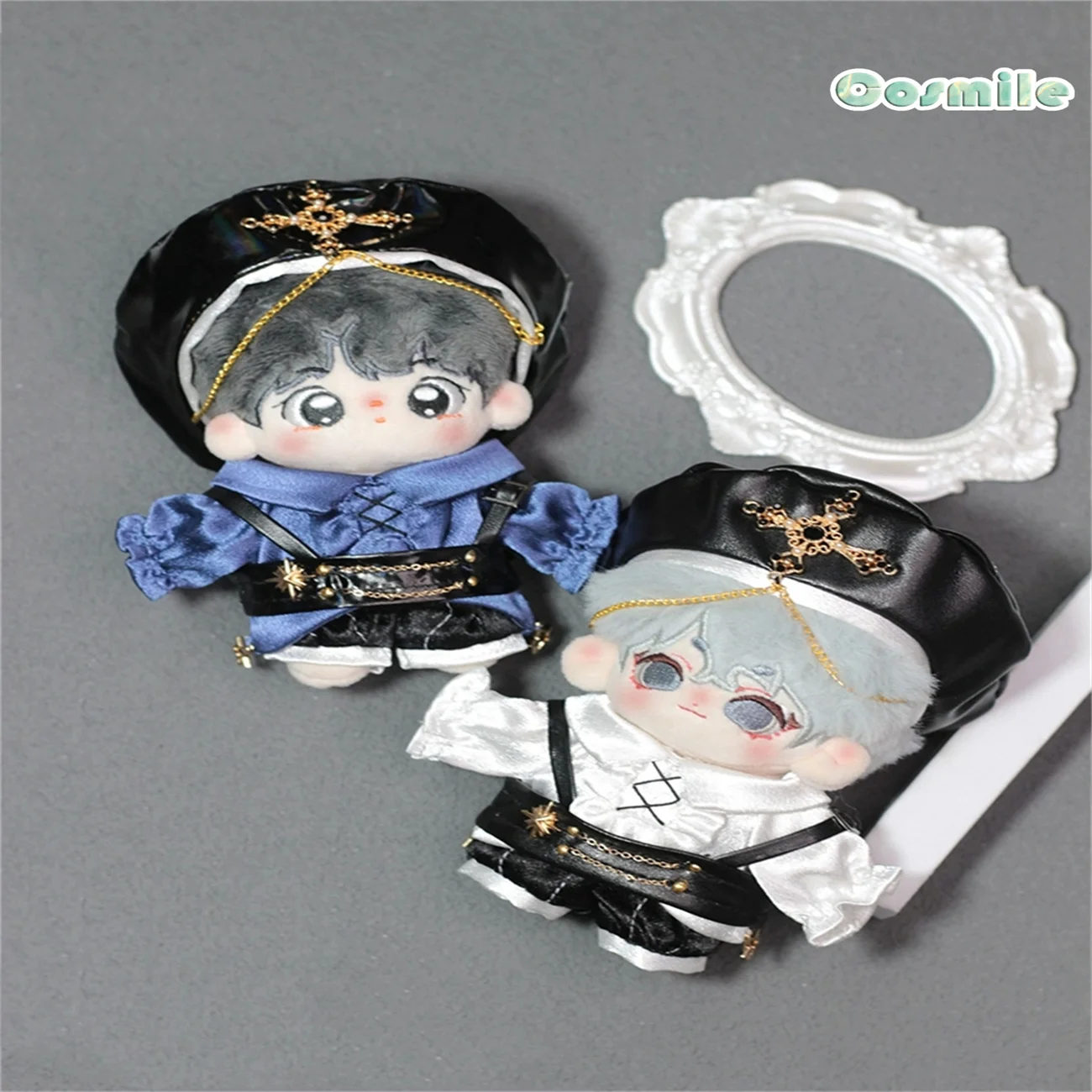 

No attributes Kpop Star Idol Cool Guy Fashion Suits Hat Xingji for 10cm Plush Doll Stuffed Only Clothes Plushie Clothing KL Apr