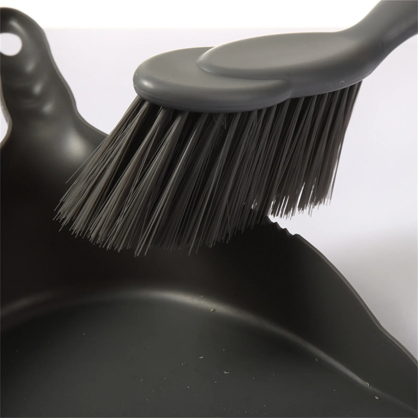Mini Desktop Dustpan & Broom Set – Small Cleaning Brush with Silicone Non-Slip Handle 4