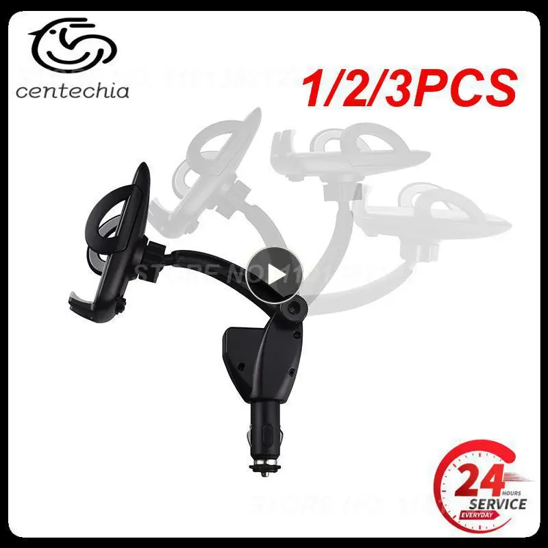 

1/2/3 шт. 3-в-1 автомобильный прикуриватель вращающийся держатель телефона с двумя USB-портами CSL88