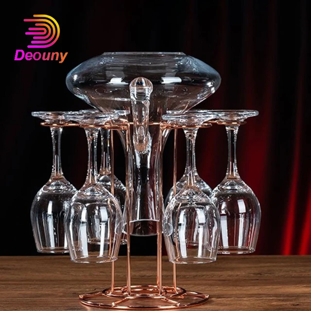 Bamboo Wooden Wine Glass Holder Free Standing Goblet Drying Rack Stand for  Tabletop Party - AliExpress