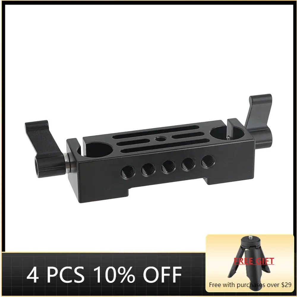 SZRIG Double Rod Clamp 15mm Railblock With Double Locking Knobs For