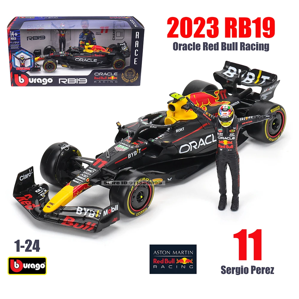 Bburago 1:24 2023 F1 レッドブル レーシング RB19+優勝人形 1