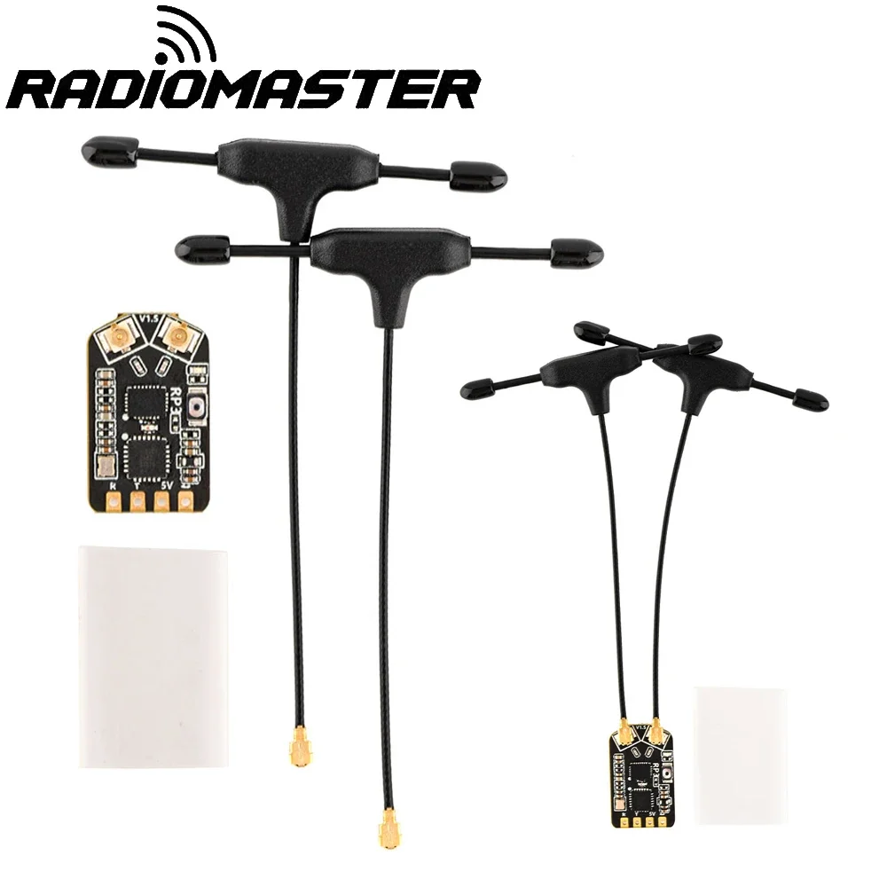 

Radiomaster RP3 5V 2.4Ghz 100mw ExpressLRS ELRS Long Range Nano Receiver Dual Antenna For Whoops Drones Fix-wing