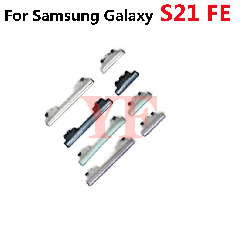 Tanie Przycisk regulacji głośności dla Samsung Galaxy S21 FE 5G SM-G990B przycisk zasilania