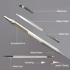 Japanese Mechanical Pencils 0.3 0.5 2mm Metal Automatic Pen Leads Drawing Sketch Office School Teacher Kids Girls Stationery 2B 5