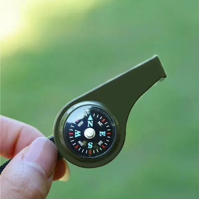 3-in-1 Survival Whistle – Compass, Thermometer & Outdoor Emergency Tool 3