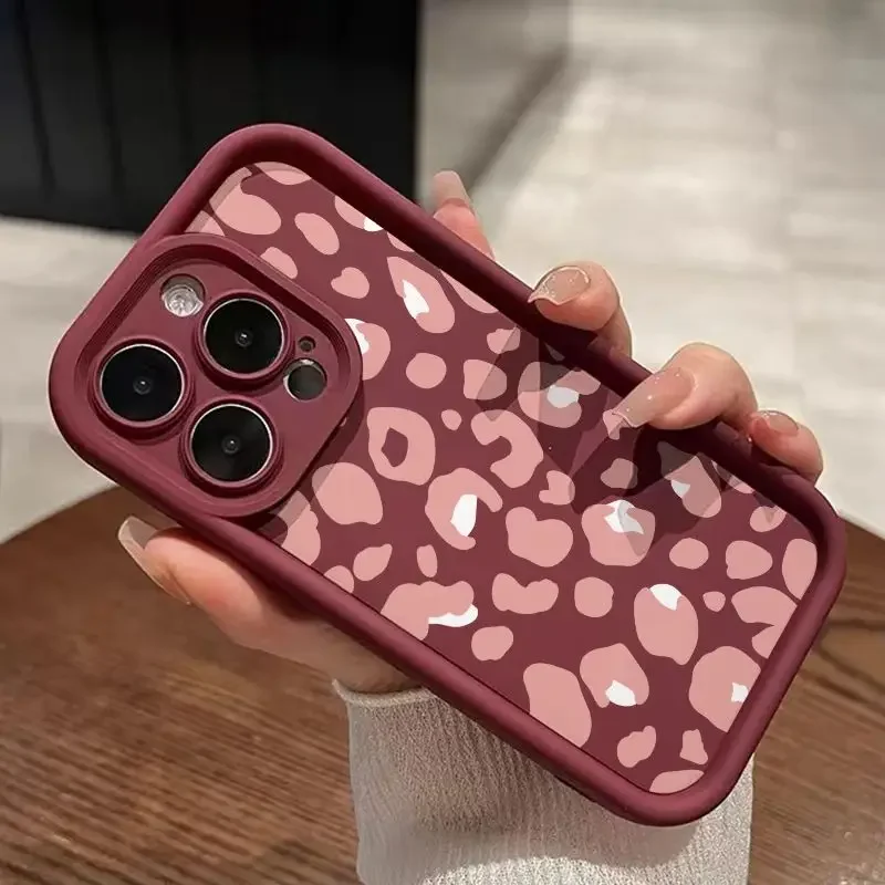 Pink Leopard Print iPhone Protective Case