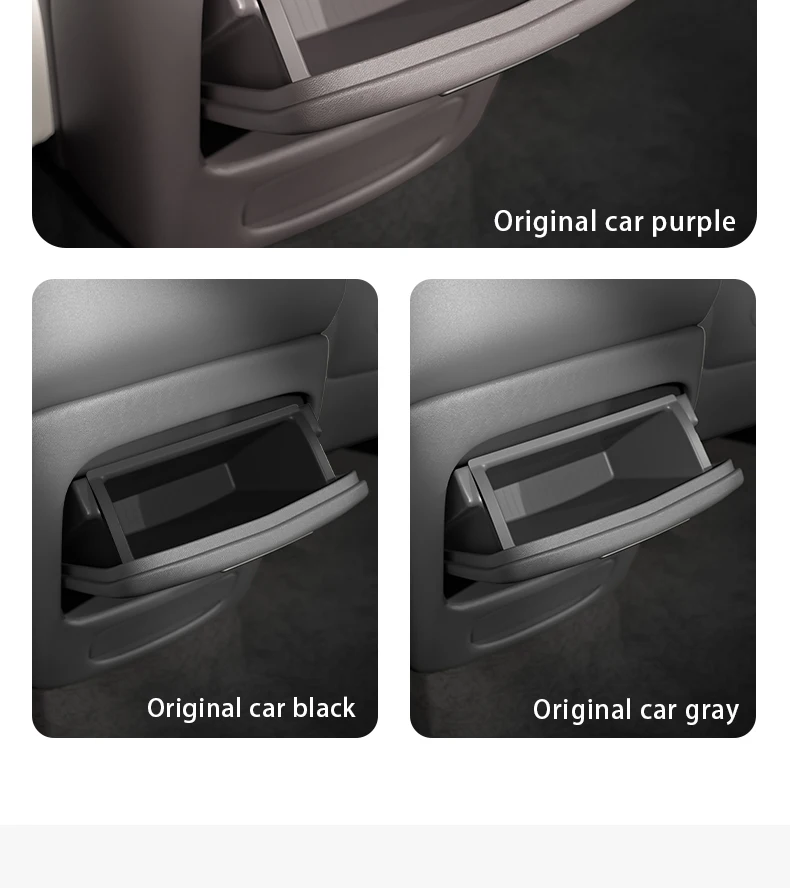 For ZEEKR 7X Rear air outlet storage box Silicone storage box at the back of the