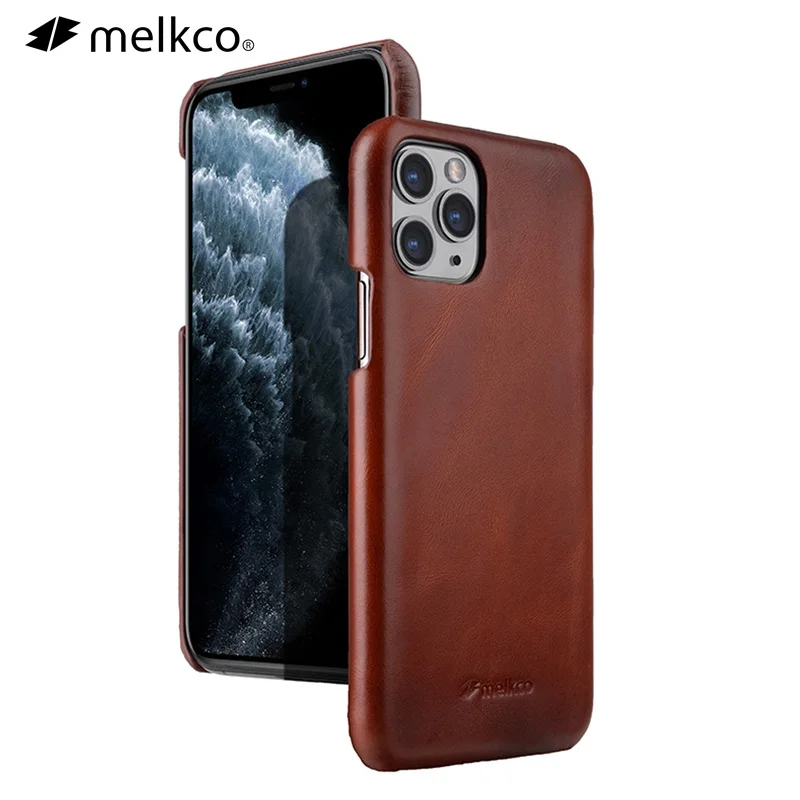 

Чехол Melkco из натуральной кожи в стиле ретро для iPhone 11 Pro Max Xs Max, Роскошный деловой чехол из воловьей кожи для телефона iPhone Xr X, задняя крышка
