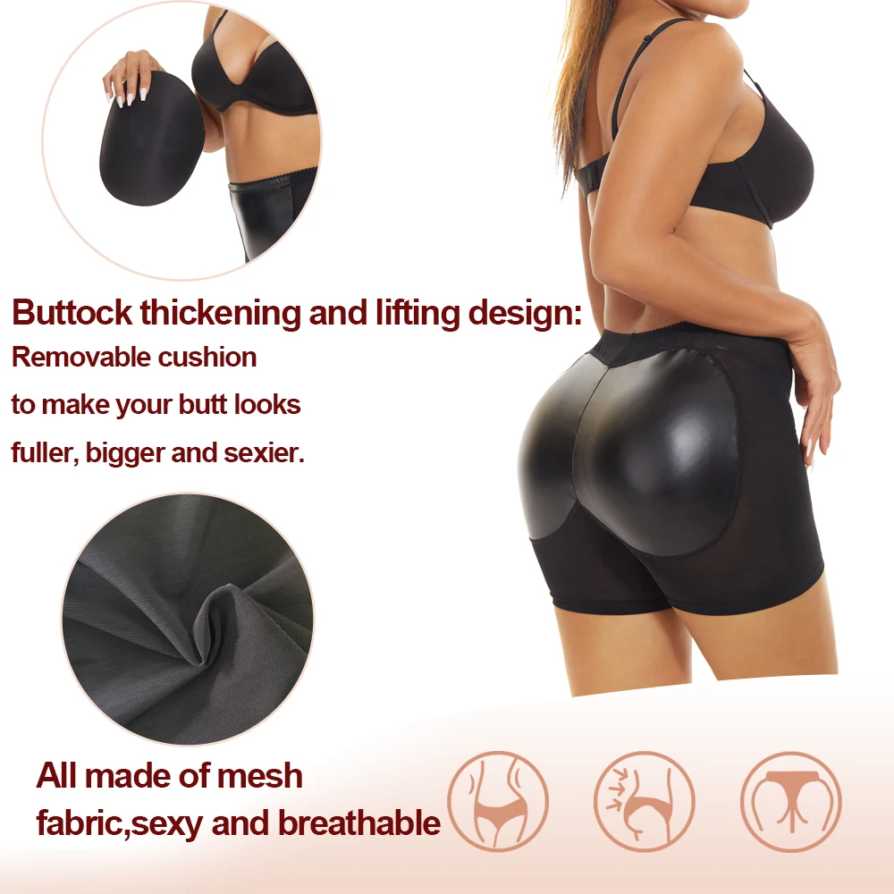 NINGMI Women Body Shaper Butt Lifter Panties Hip Enhancer Body Shapewear Sexy Shaping Underwear Seamless Shaper Panties