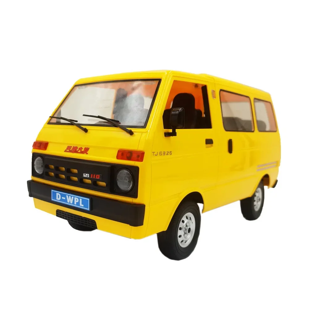

WPL D42 Carry 1/10 Dirft Climbing Truck LED Light On-road 260 Brushed Motor Yellow D12 Car 1:10 For Kids Gifts RC Toys