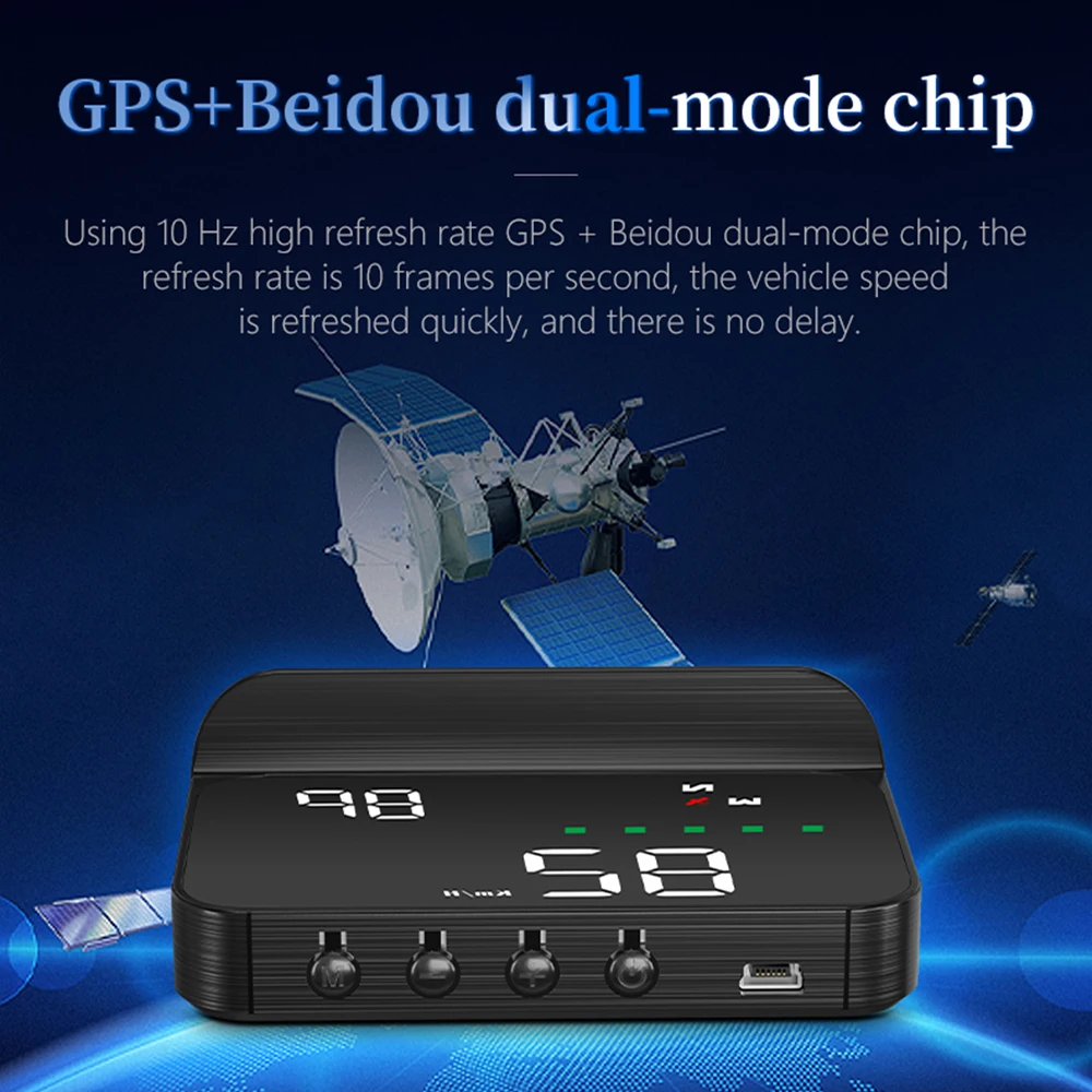 Geyiren M19 GPS  ӵ, ڵ HUD  ÷,   ,  溸, ڵ ӵ 跮 