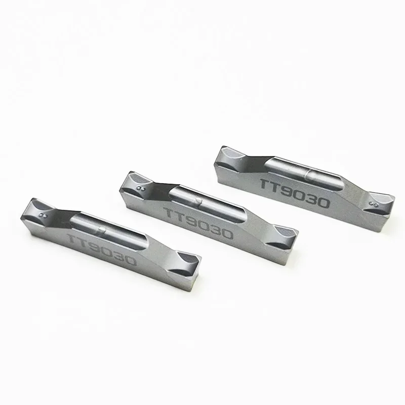 10pcs TDC2 TDC3 TDC4 TT9030 초경 인서트 원래 2MM 3MM 4MM CNC 선반 그루 빙 선삭 공구 금속 절단 블레이드 도구